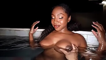 Big Black Ass Fucked Outside By The Pool