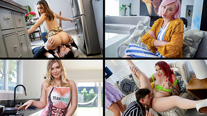 Najlepsze Sceny Kowbojki I Face-Sitting Z Jane Wilde, Arietta Adams, Adira Allure I Sera Ryder