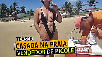 Bico Do Peito Blonde Gets Naughty On The Beach